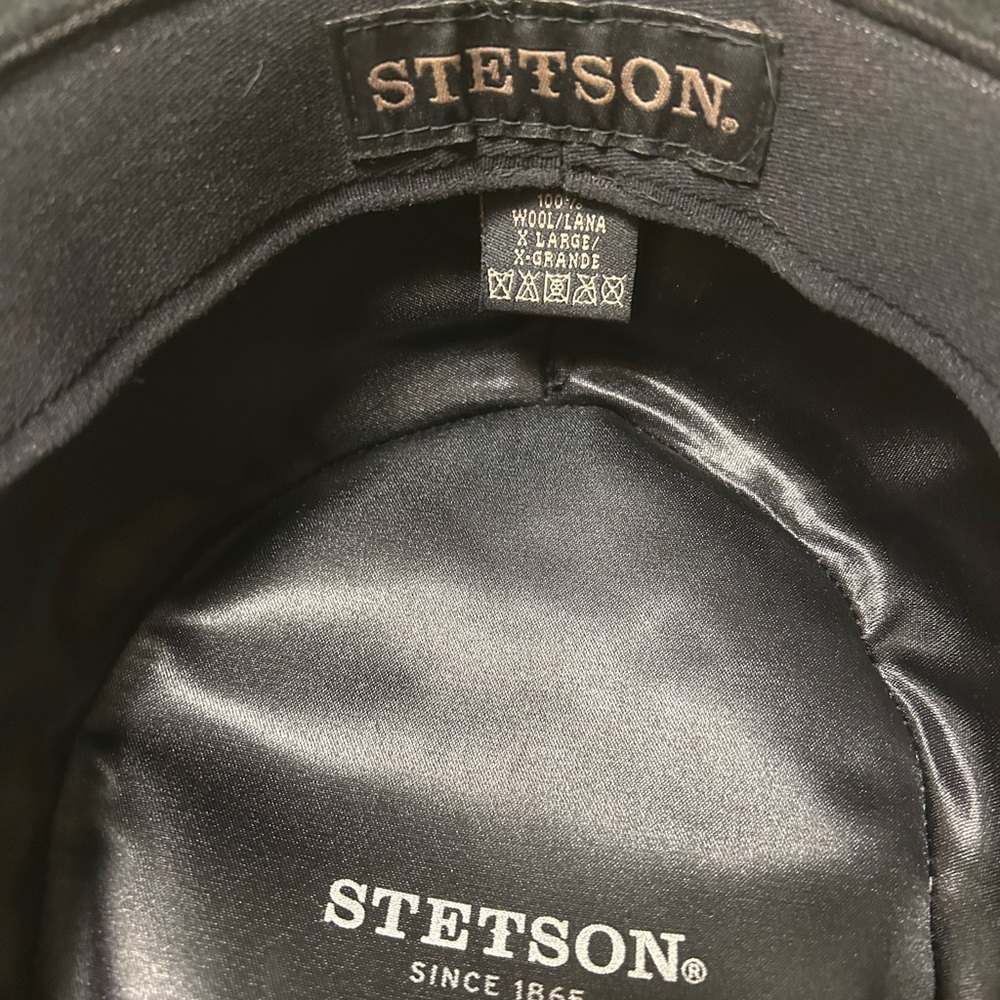 Stetson 100% Wool Classic Black Fedora Hat - Picture 3 of 4
